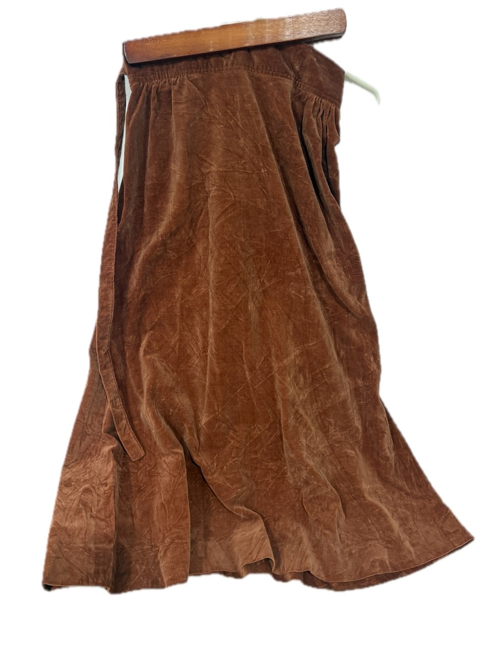 Vintage Brown Velvet Flowy Skirt